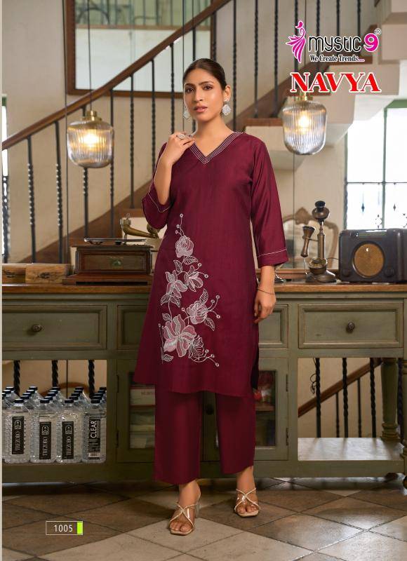 Mystic9 navya vol 1 coord set Kurti wholesale market in Bhavnagar